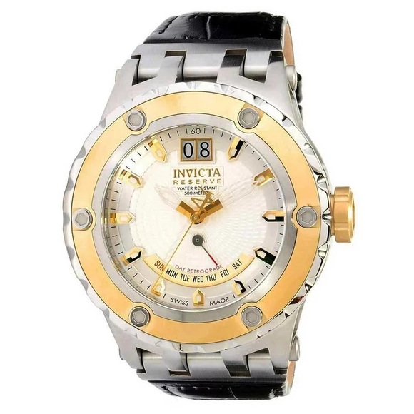 Men's Invicta Reserve Specialty Gold Plated Subaqua Watch 10095 Silver Dial 52mm - Picture 11 of 13